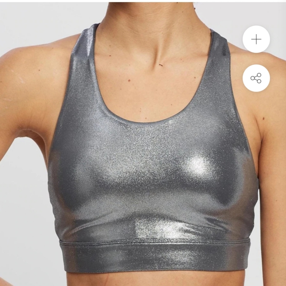 LIQUID (SILVER) SPORTS BRA SMALL